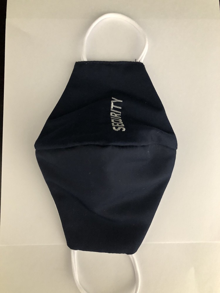 Security Face Mask Triple Layer Security Embroidery for Security Guard Officers