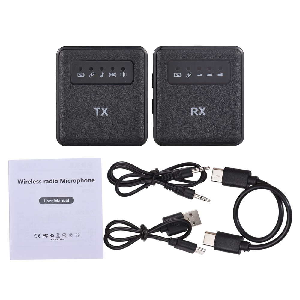 2.4G Wireless Collar Clip Microphone Clip-on Microphone Mic Transmitter CQCM