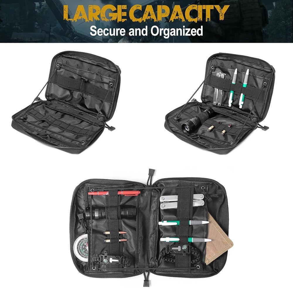 Tactical Molle Pouch First Aid Pouch EDC Utility Tools Bag Attachment Organizer