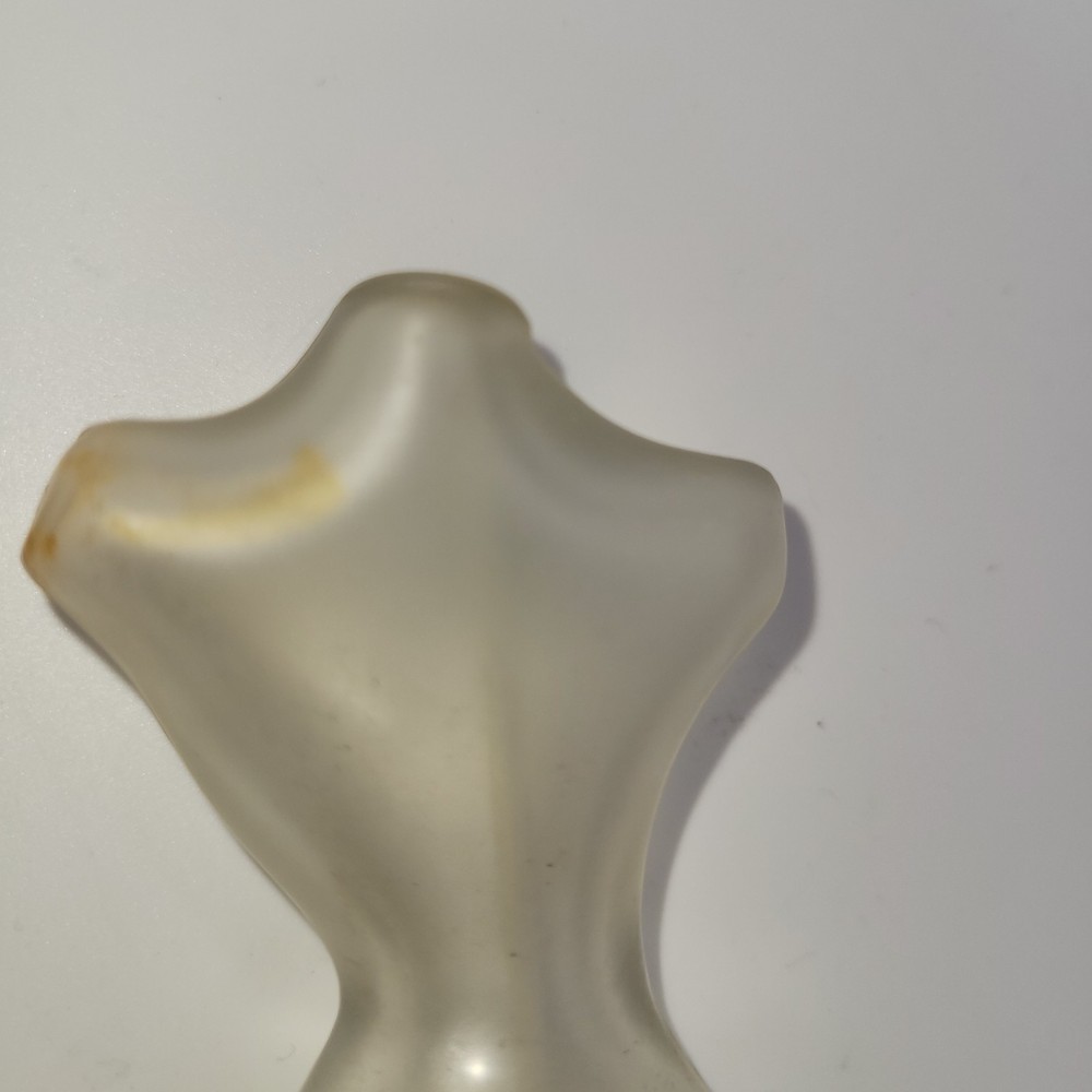 Vintage Perfume Bottle Woman's Torso Bust 3" Small Empty
