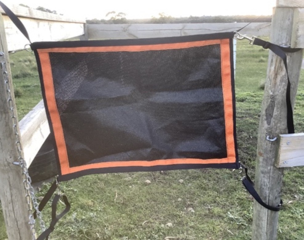 Ecotak yard/stable/gate/stall guard - Black & orange  Ecotak