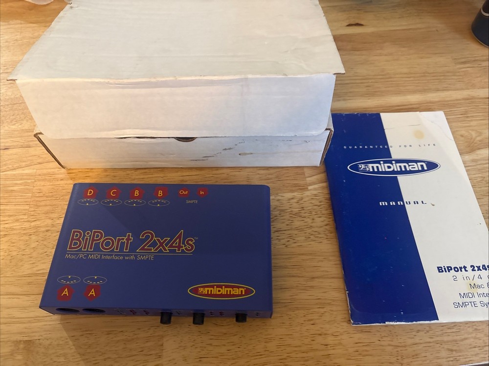 MiDiman BiPort 2x4s Mac/PC MIDI Interface