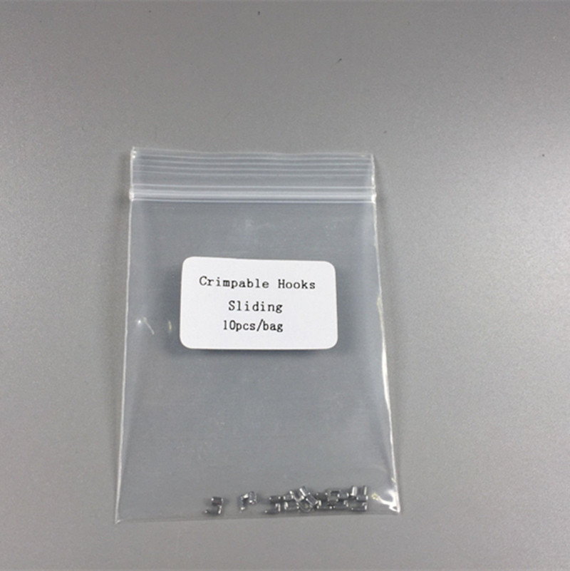 100 Pc Dental Orthodontic Sliding Crimpable Hooks Long Right/Left Bi-Birectional