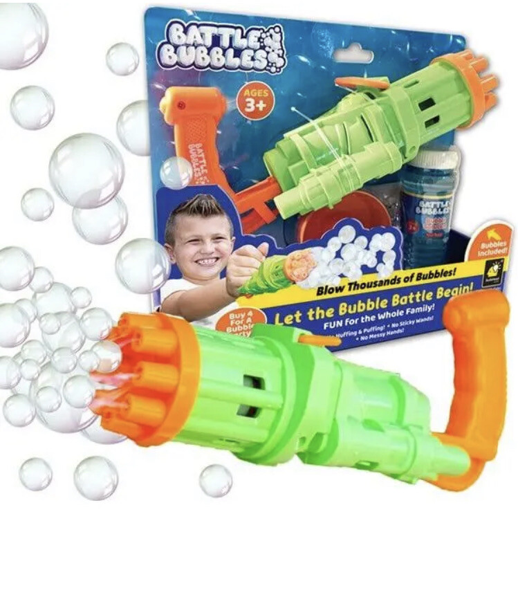 As Seen On TV Battle Bubbles Automatic Bubble Machine 3+~New