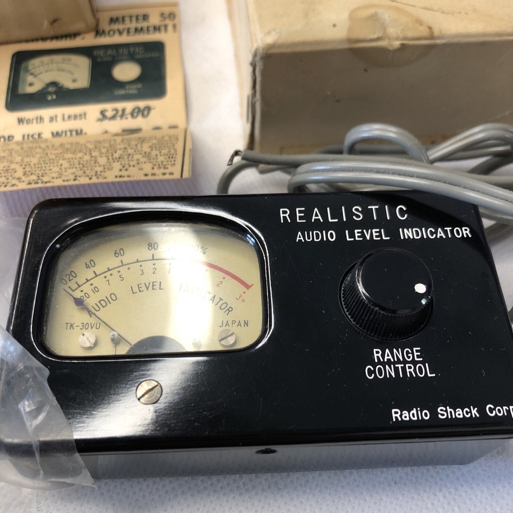 NOS realistic audio level indicator tk-30vu