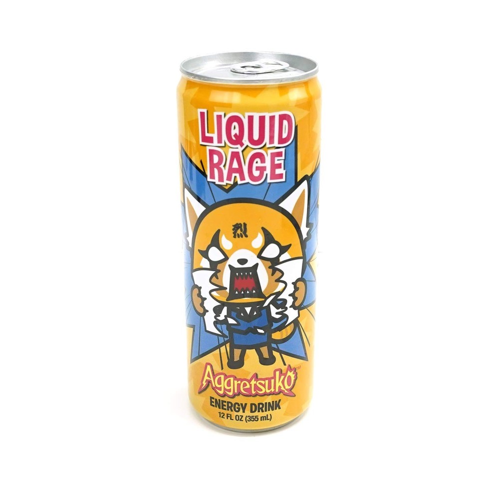 Aggretsuko Liquid Rage Energy Drink 12 FL OZ (355mL) Can (2 Pack)