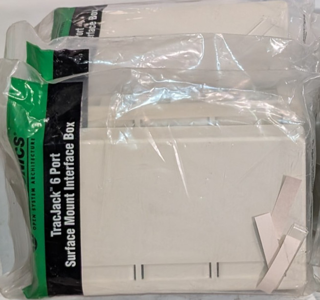 Lot of 5 Ortronics OR-40400056 TracJack 6-Port Surface Mount Interface Boxes