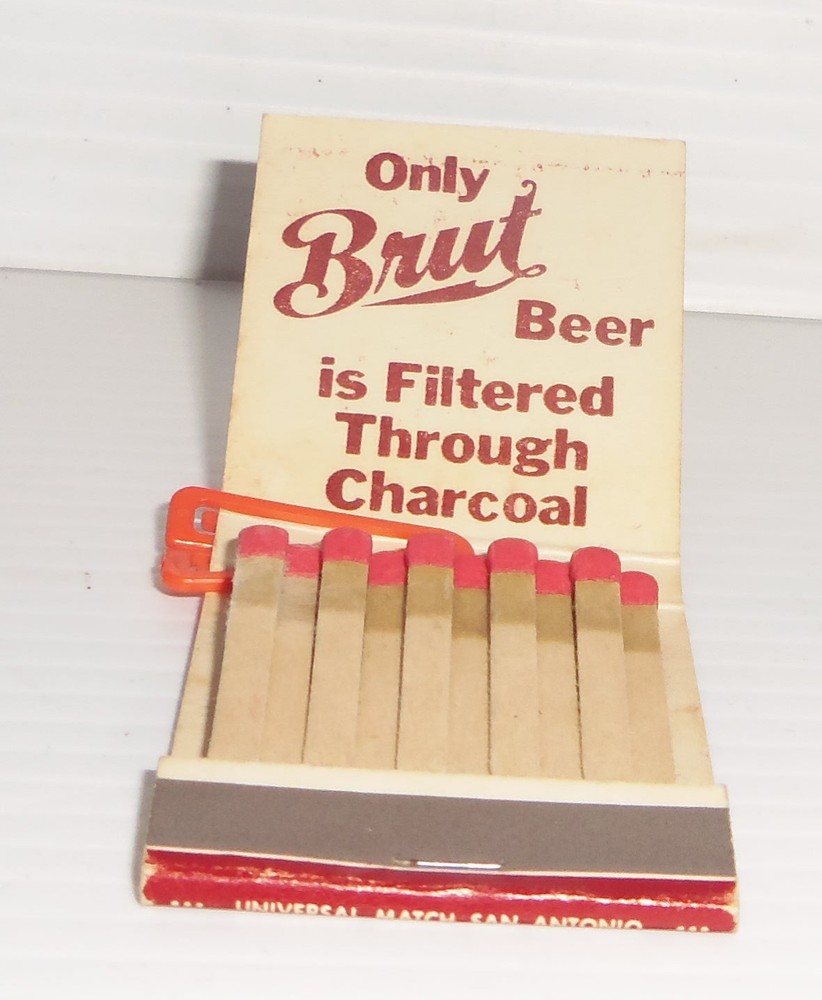 Vintage Brut Super-Premium Beer Unstruck Matchbook