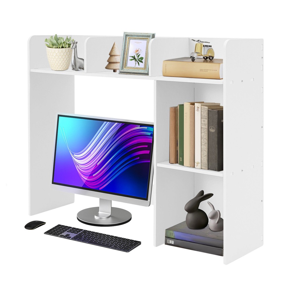 Stylish Desk Bookshelf Organizer with 6 Compartments for Efficient Storage