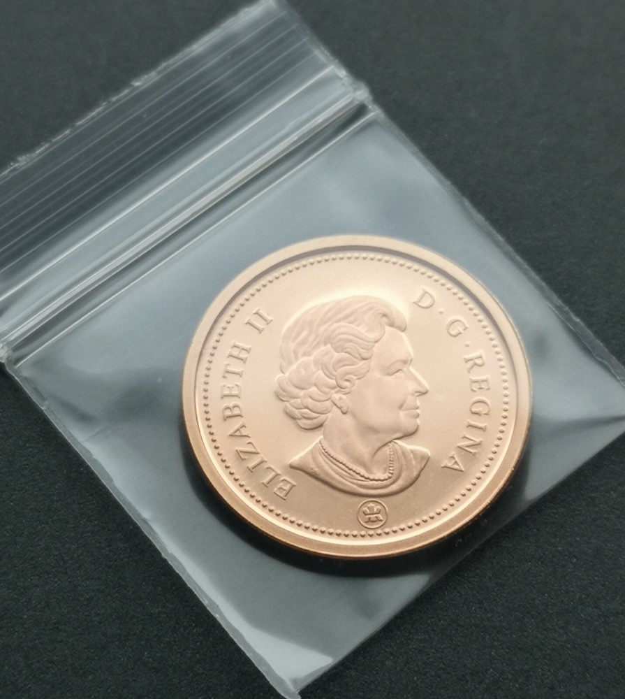 ** CANADA ONE CENT 2008 ** PROOF ULTRA HEAVY CAMEO ** NON MAGNETIC **