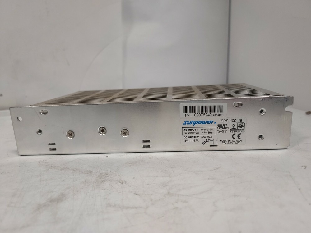 Sunpower SPS-100-15 Power Supply 15VDC 6.7A