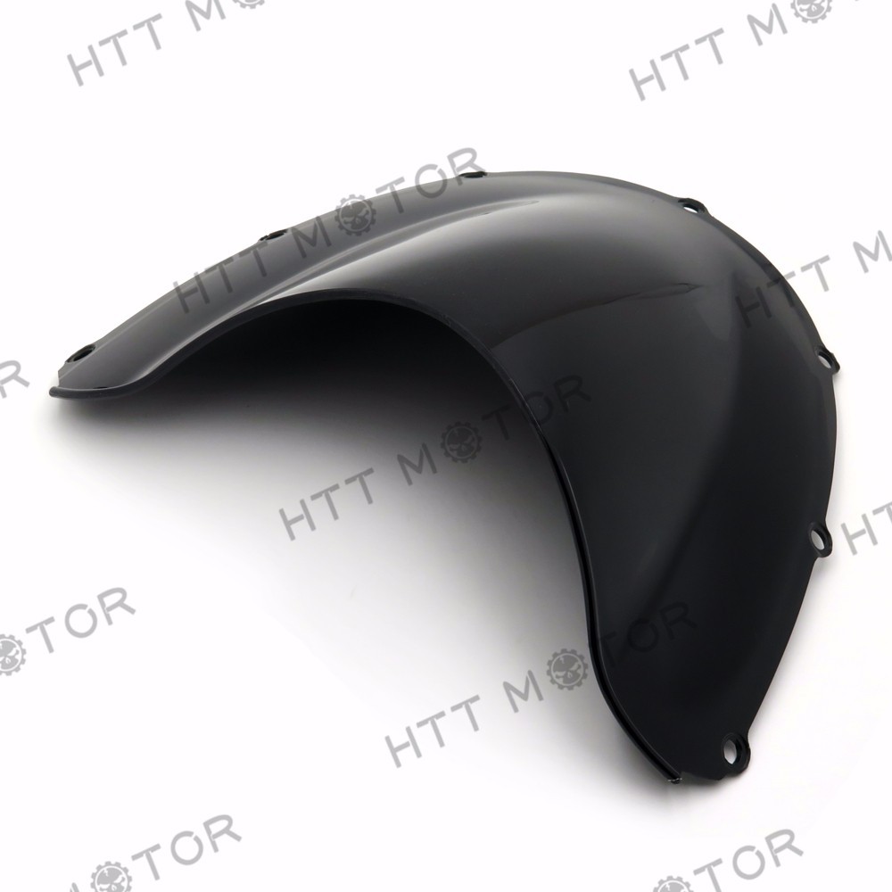 SMOKE BLACK DOUBLE BUBBLE WINDSCREEN WINDSHIELD FOR 2002-2003 HONDA CBR954RR
