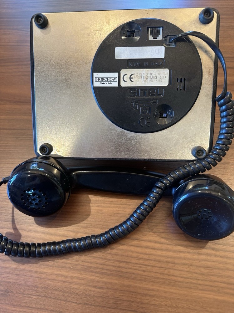 Vintage Black Cradle Horchow Phone