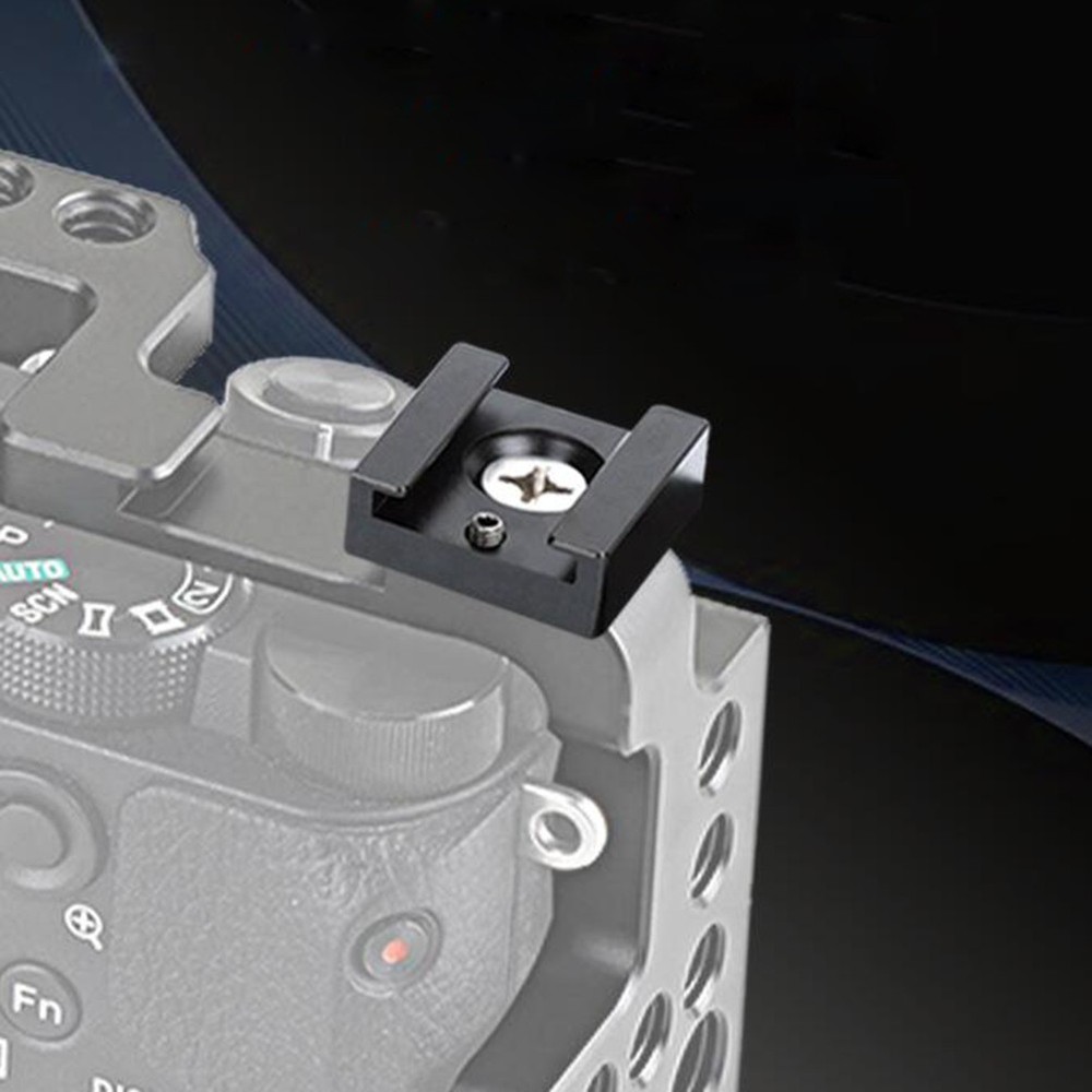 2 Pcs Quick Release Cold Shoe Holder Camera Flash Mounts Adapter Bracket