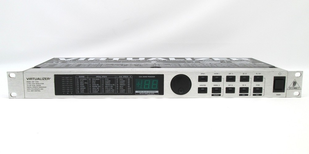 Behringer DSP1000 Virtualizer 24-Bit Dual Engine Digital Effects Processor