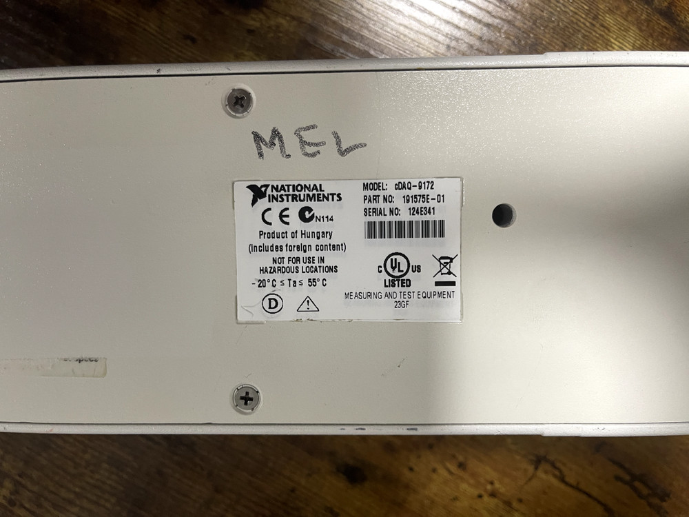 National Instruments NI cDAQ-9172 CompactDAQ Chassis with stand