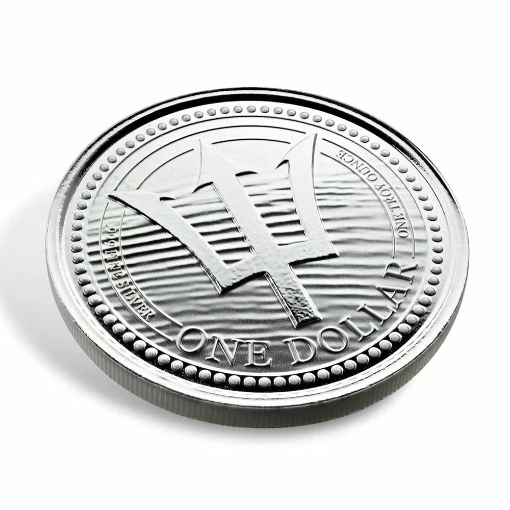 2020 1 oz Barbados Trident Silver Coin