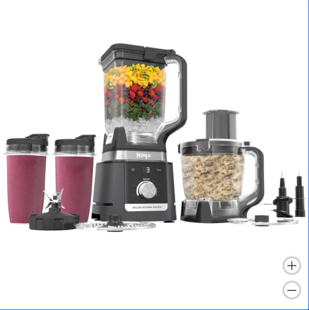 Ninja Deluxe Kitchen System with 88-oz. Pitcher, 9-Cup Processor, & Auto-iQ -NEW