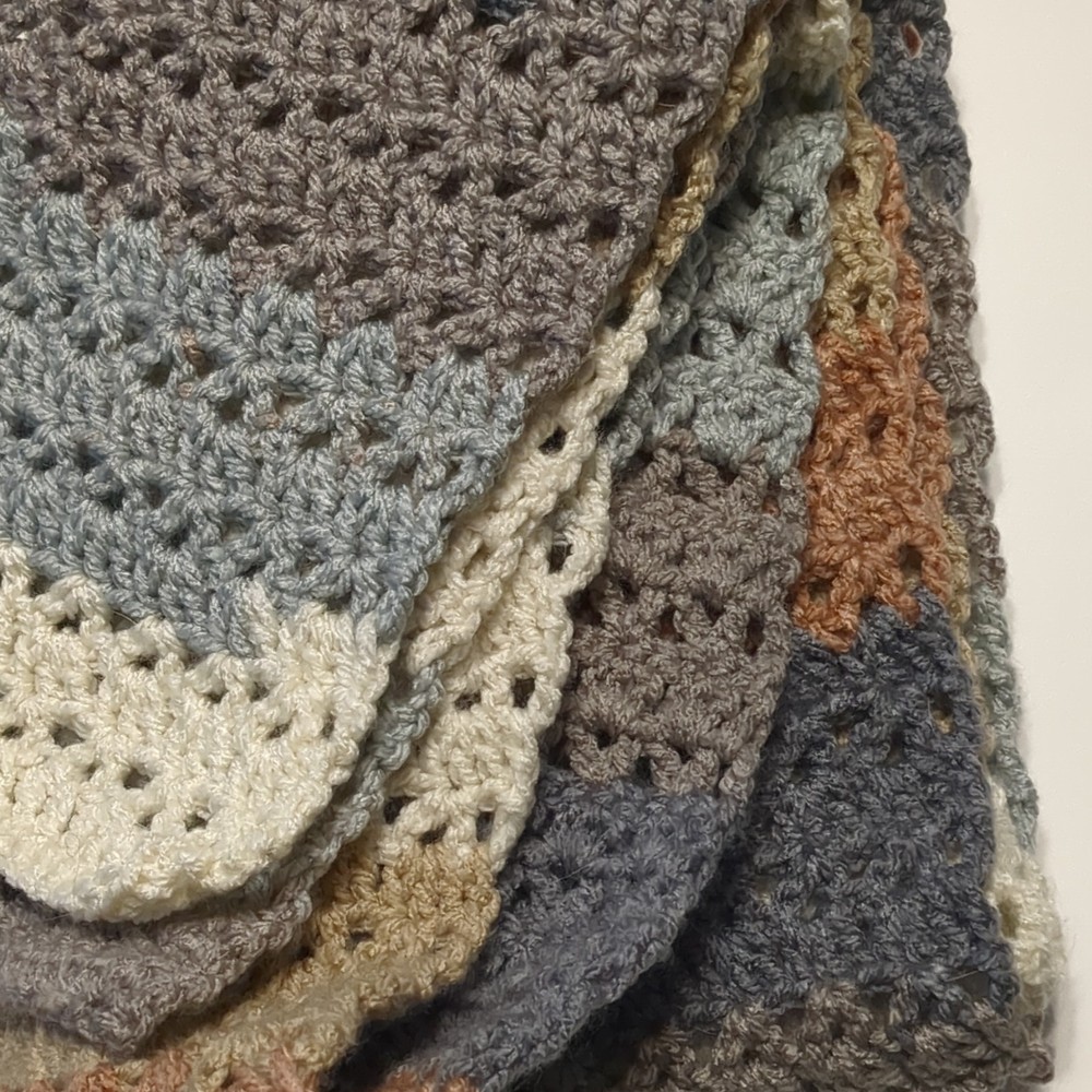 Handmade Multicolor Crochet Scarf