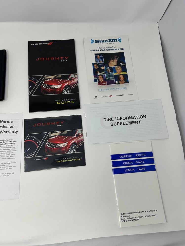2012 Dodge Journey Owner's Manual Set