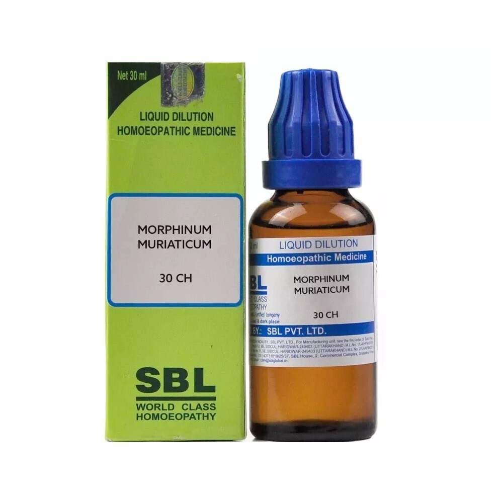 SBL Homeopathic Morphinum Muriaticum  30 CH (30ml) Dilution