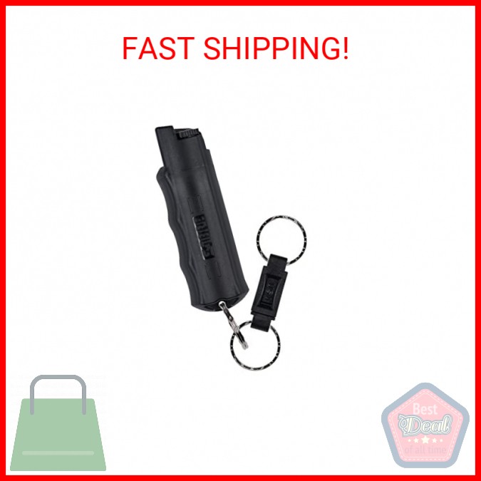 SABRE Pepper Spray - Quick Release Keychain for Easy Carry & Fast Access, Max Po