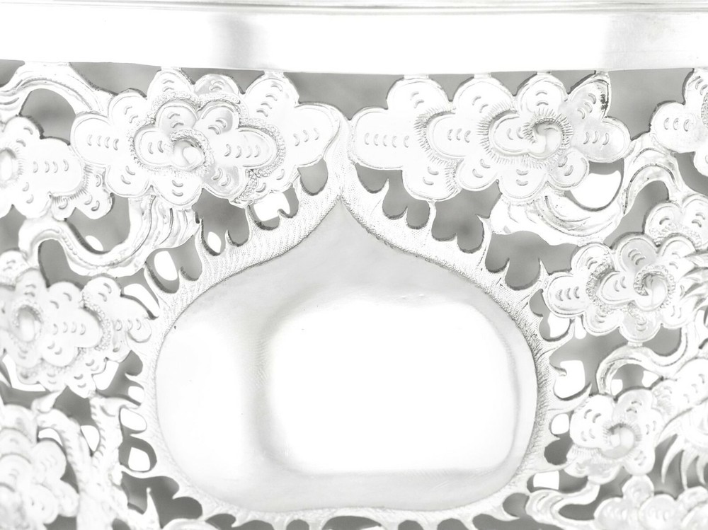 Antique Chinese Export Silver Bowl 1890s
