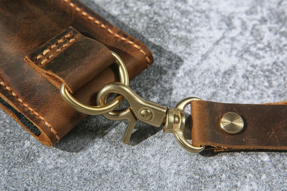 Personalized Leather drum stick bag case holder , unique gift for drummer