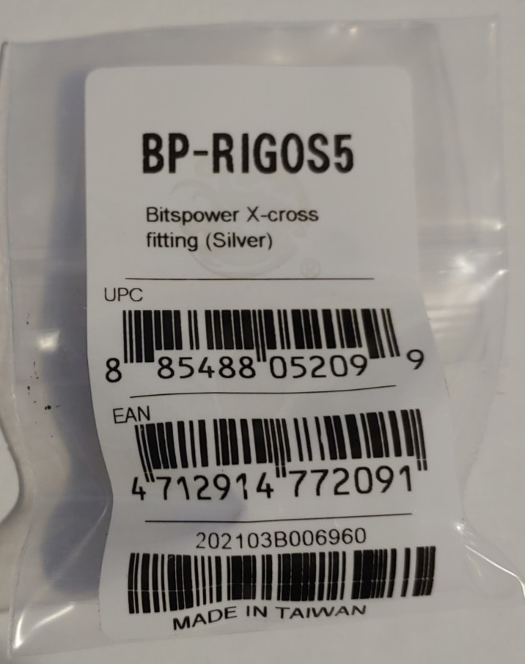 Bitspower X-cross Offset Fitting (Silver)