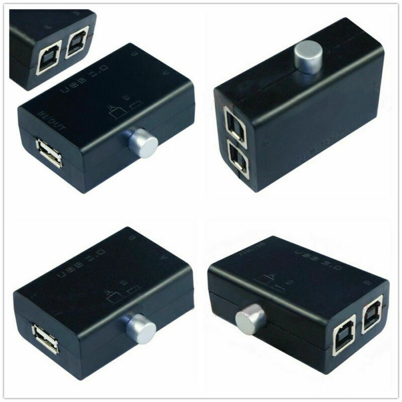 USB Device Sharing Share Switch Box Hub 2 Ports PC Computer Scanner Printer g