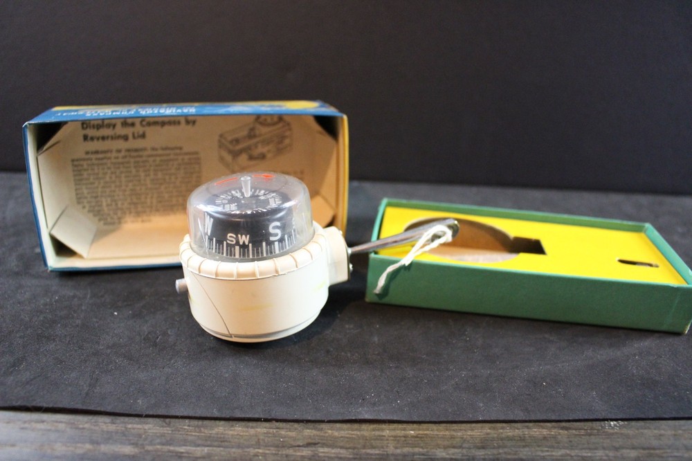 Vintage Compass - Taylor Navigator Compass - Self Illuminated - with Box