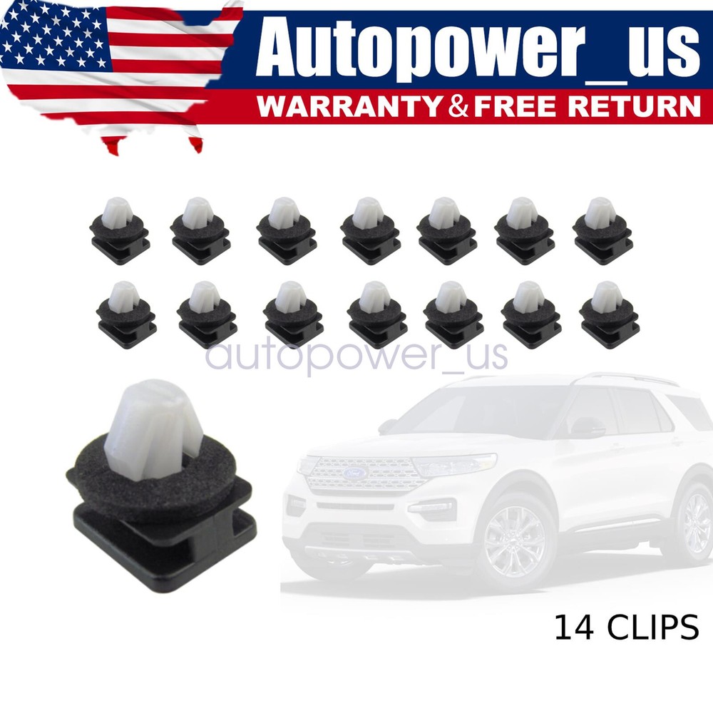 14x A-Pillar Trim Front Windshield Molding Clips For Ford Explorer 2011-2019 Kit