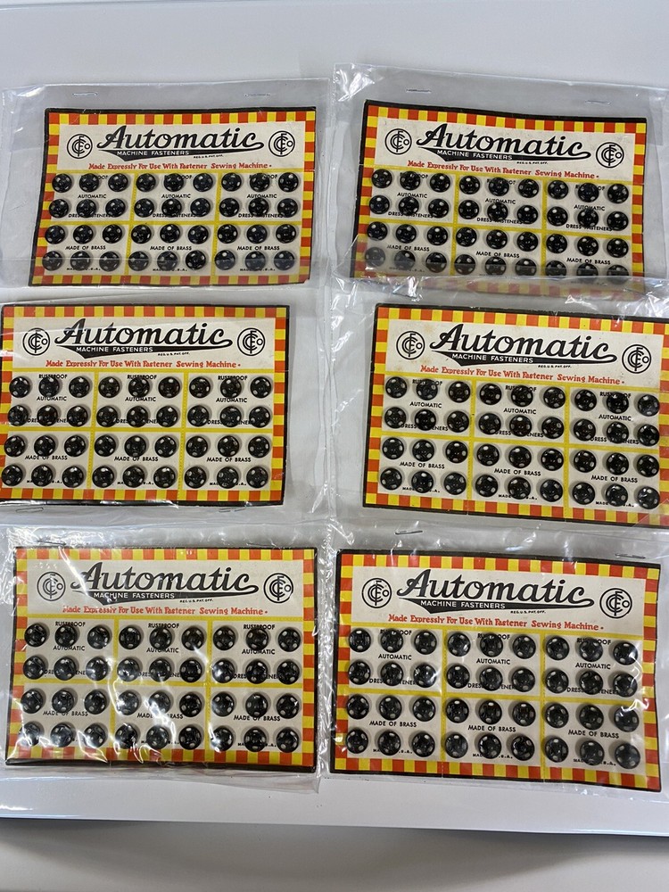 Dress Fasteners ~ Automatic Machine Fasteners ~ Use w/ Fastener Sewing Machine