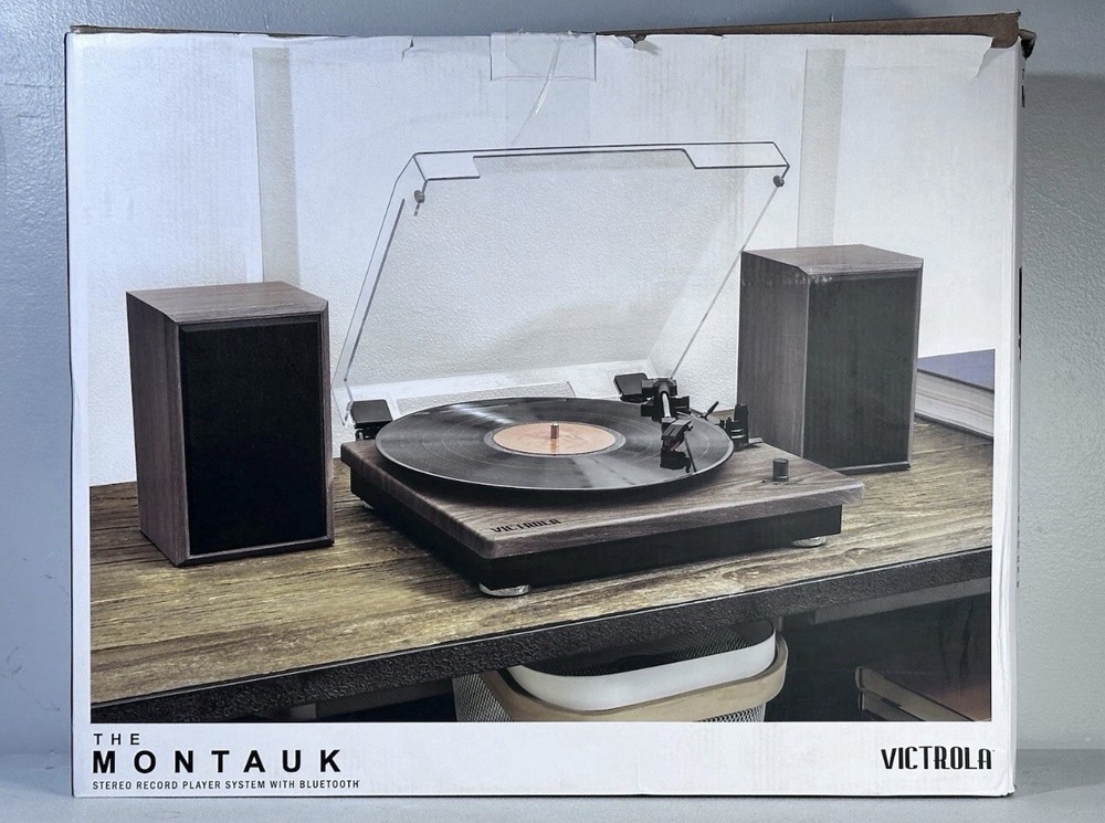 Victrola Montauk Bluetooth Turntable Vinyl Record Player System