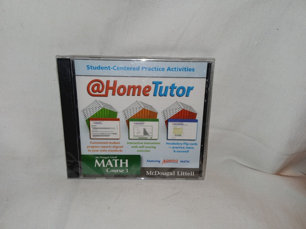 Home Tutor Math Course 3 Cd Rom New