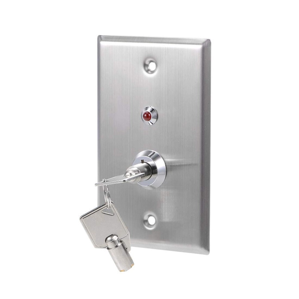 uxcell Key Switch On-Off Exit Switches Emergency Door Release SPST for Access...