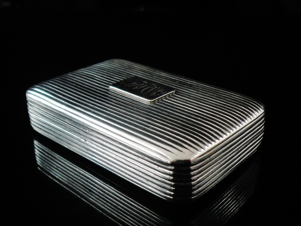 Antique Sterling Silver Snuff Box, Thomas Willmore, Hallmarked Birmingham 1801