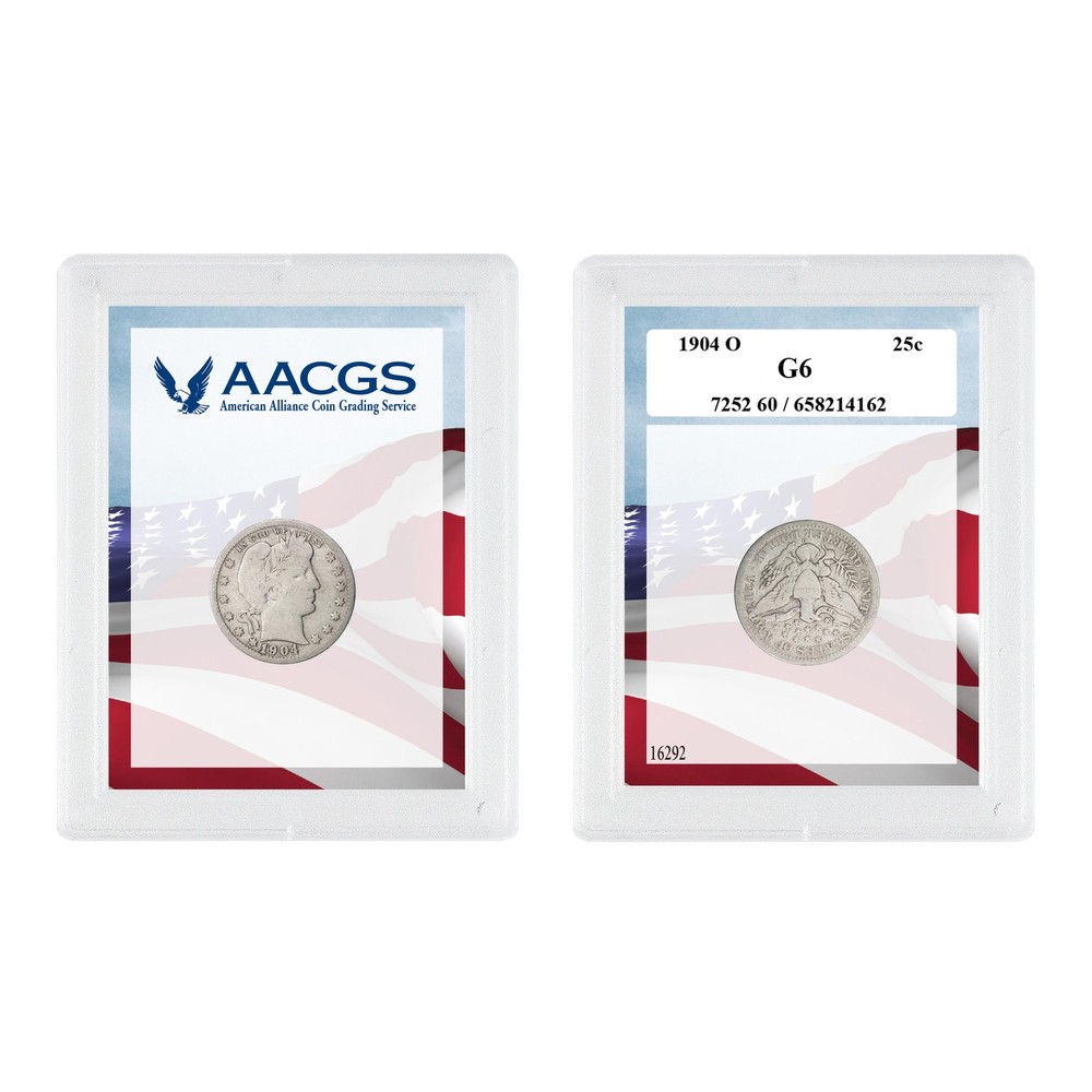 Barber Silver Half Dollar Graded Good6 by AACGS