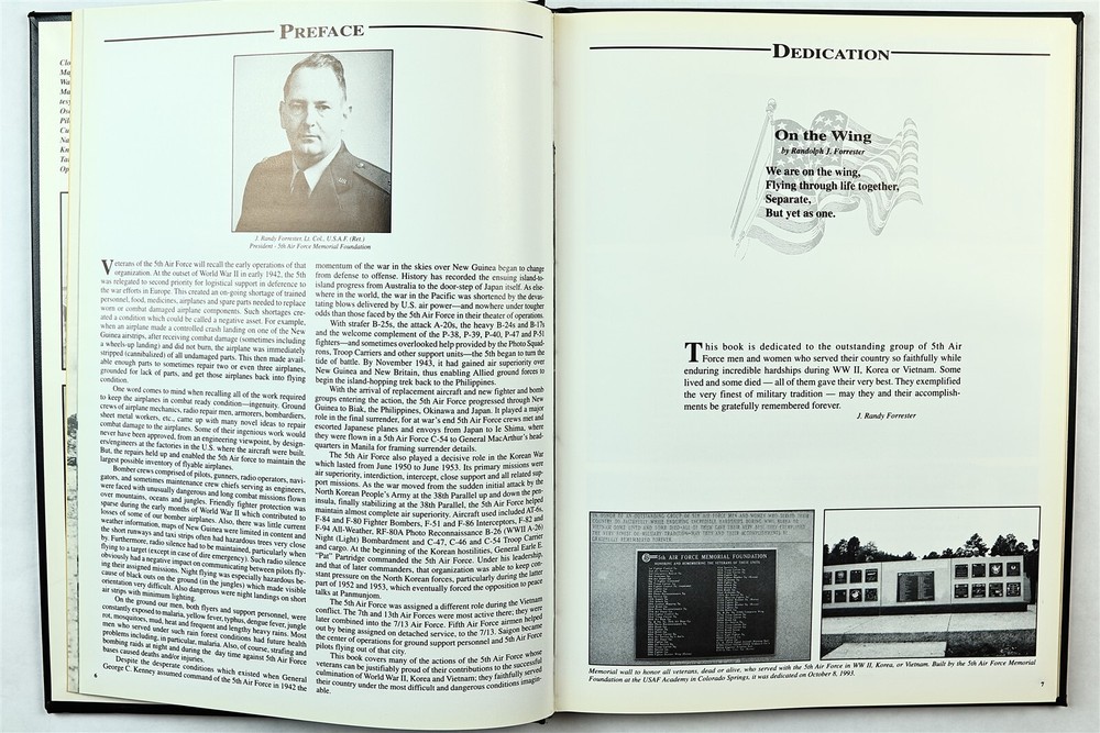 Fifth Air Force Veteran Biographies History Book