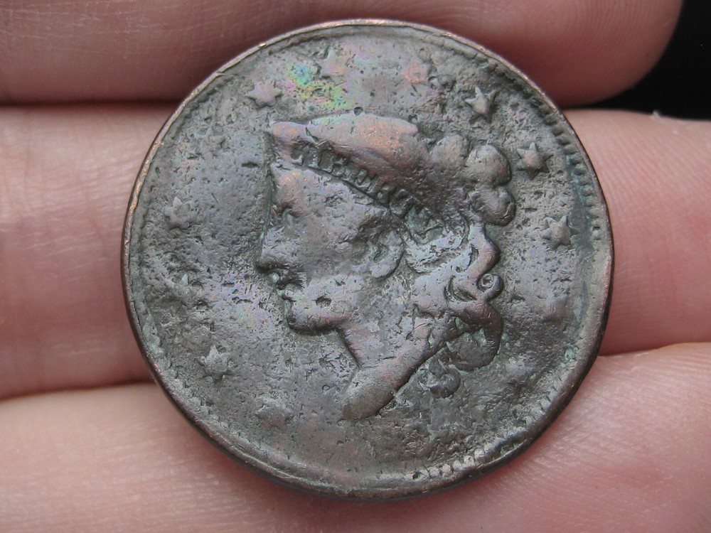 1836 Matron Head Modified Large Cent- Good/VG Details