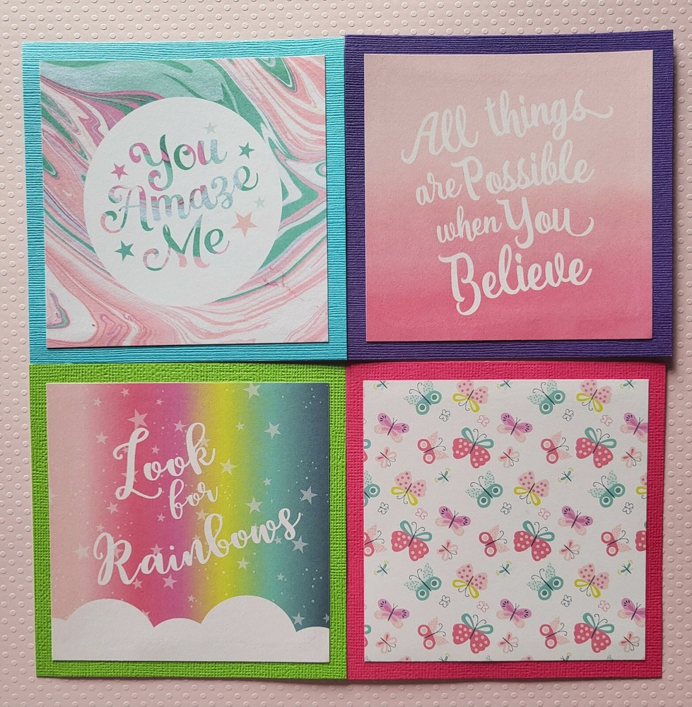 Unicorn Mat Set 2.  Scrapbook, Card Making Paper Piecing
