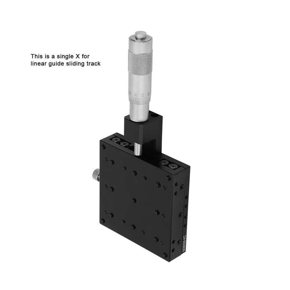 80 * 80mm X Linear Stage, X Micrometer Manual Platform Sliding Table for Opti...