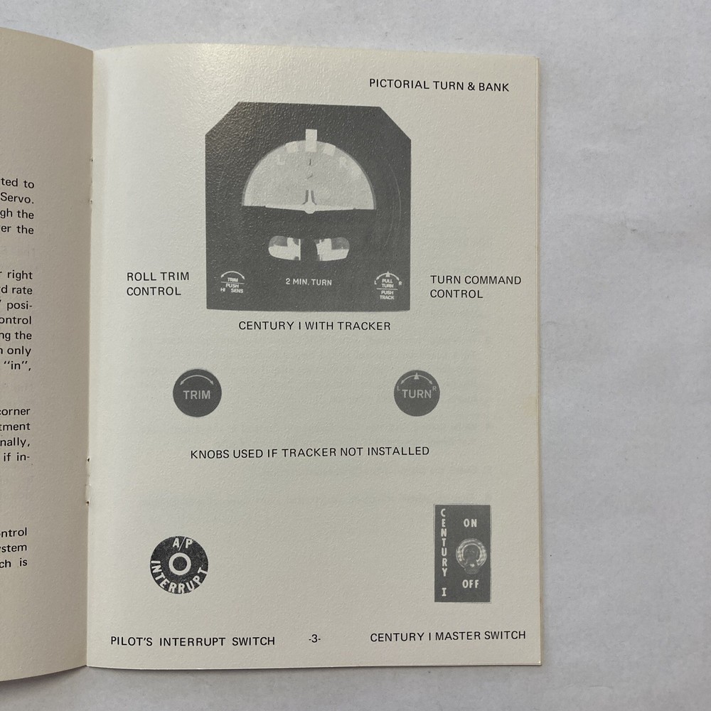 Edo-Aire Century I Automatic Flight System Pilot's Operating Manual