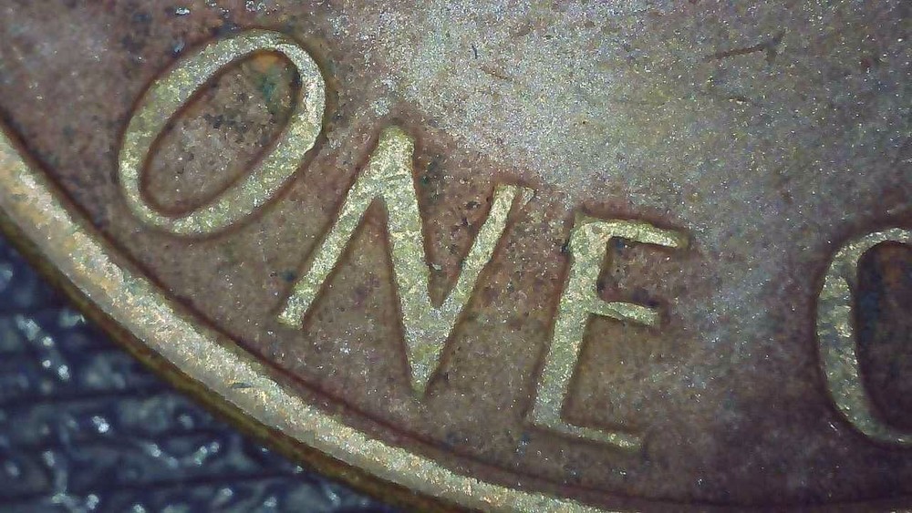 1978 D Lincoln Penny error filled mintmark