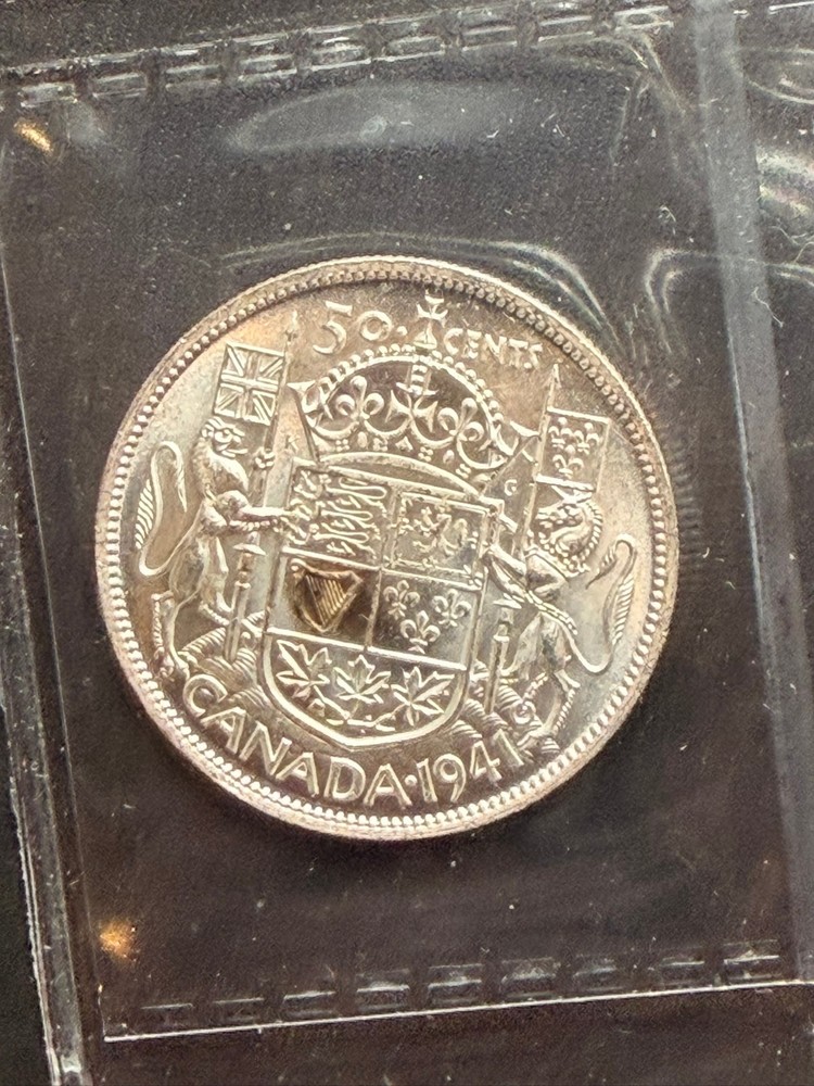 1941 Canada 50 cent ICCS Graded MS64