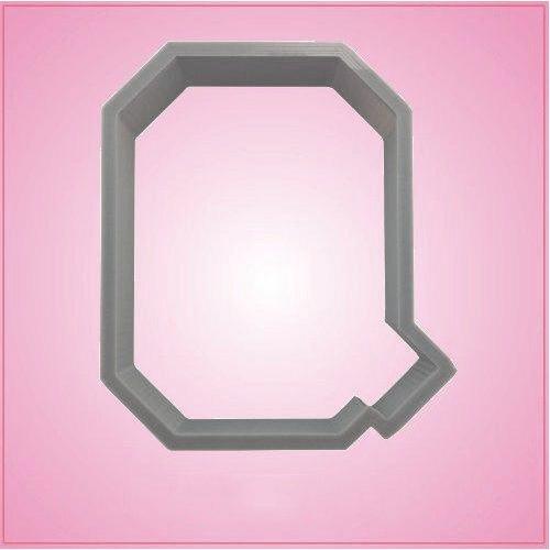 Varsity Letter Q Cookie Cutter 2 Inch (Plastic)