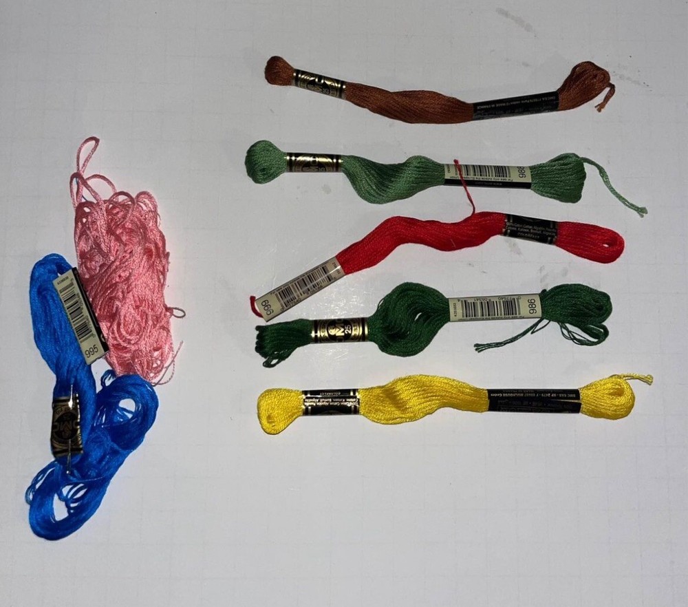 DMC Embroidery Floss 5 New 2 opened