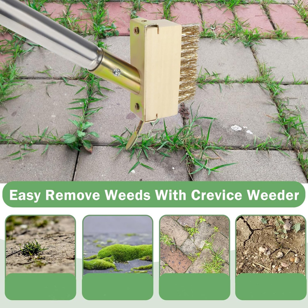 Crack Weeder, Moss Remover Tool, Manual Crevice Weeding Tool, Weed Puller Grout