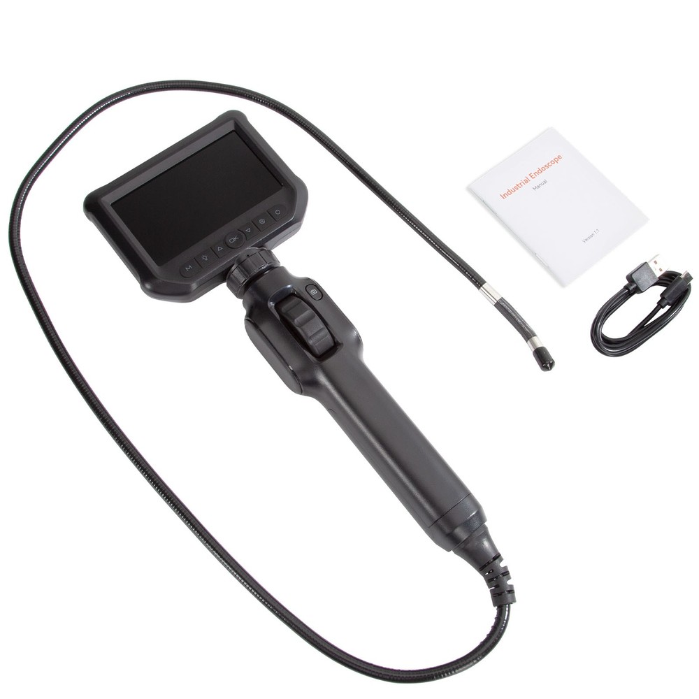 2-Way Articulating Borescope Camera with Light Endoscope Inspection Camera IP67