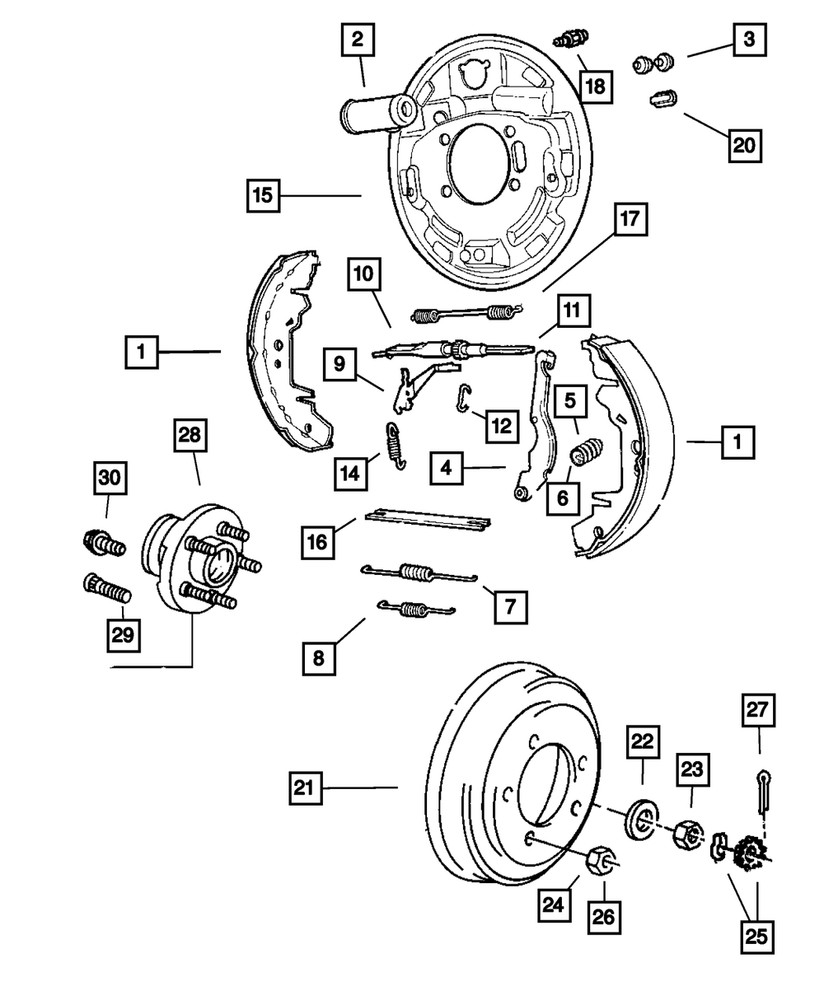 Genuine Mopar Brake Shoe Return Spring 4797662